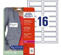 AVERY Zweckform Name Labels, 320 Labels, White, L4783