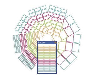 AVERY Zweckform Set of 249 Children's Name Stickers (Colourful Adhesive Labels for School, Boxes, Books, as Pen Labels etc. Various Formats, Durable, Self-Writing) Item 59983