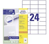 Avery Zweckform Universal Labels 70 x 37 mm for All A4 Printing White