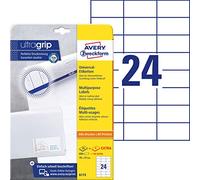 Avery Universal Labels 70 x 37 mm for A4 Printing White 600