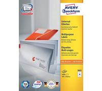 Avery Zweckform Universal Labels, White 105x33,8mm