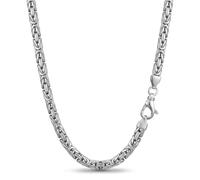 Avesano King's Chain 925 Silver Chain Men's Necklace 3 mm Solid Silver Chain with Jewellery Box Length 45 cm - 70 cm Available 101095-0, 45 cm, Sterling Silver, No Gemstone