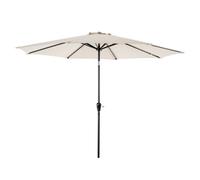 Avestar Outdoor 2.3M Round Parasol, Sun Shade Garden Umbrella With Crank & Push Button Tilt, For Garden, Backyard, Poolside, Beige