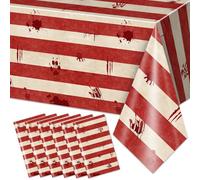 Avezano 6 Pcs Halloween Tablecloth Halloween Evil Circus Party Decorations