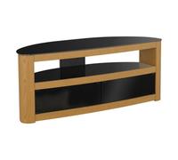 Avf Affinity Burghley 1.25M Curved Tv Stand, For Tvs Up To 65" - Oak