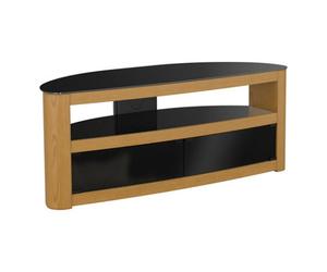 Avf Affinity Burghley 1.25M Curved Tv Stand, For Tvs Up To 65" - Oak