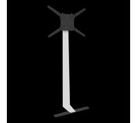 AVF FL601LT Against the Wall Standing TV Mount - Fits up to 80" TVs (60kg Max) - White & Black Freestanding Tilt Bracket - Cable Management - Easy to Install - Ideal for Renters