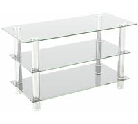 AVF ASDF900C Up to 43 Inch TV Stand - Clear Glass