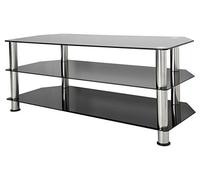 AVF SDC1140 1140 mm TV Stand - Black & Chrome, Black
