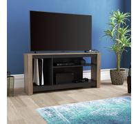 AVF Calibre Alto 1.2m TV Stand with Vertical Storage for TVs up to 60" - Rustic Oak, Brown