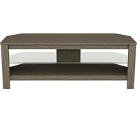 Calibre Plus Wide TV Stand, 115cm Grey Oak Effect Grey