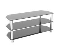 AVF Classic 1.14m Glass Corner TV Stand, For TVs Up To 55" in Black AVF Black