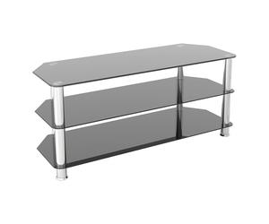 AVF Classic 1.14m Glass Corner TV Stand, For TVs Up To 55" in Black AVF Black