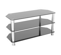 AVF SDC1000 TV Stand - Black & Chrome, Black