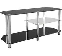 AVF Classic Glass Gaming SDC1140-5 1140 mm TV Stand - Black & Chrome, Silver/Grey,Black