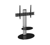 AVF Eno FSL600ENSB 600 mm TV Stand with Bracket - Silver & Black, Black,Silver/Grey