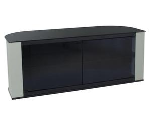 AVF Gallery FS1200GAPG 1200 mm TV Stand Pebble Grey, Black,Silver/Grey