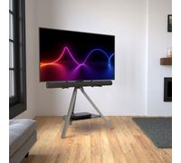 Avf Hoxton Freestanding Tripod Tv Stand With Soundbar Shelf For 32-70" Tvs, Grey