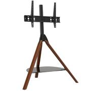 AVF Hoxton FSL1000HOXDWB 1000 mm TV Stand with Bracket for up to 70Ó TVs - Dark Wood & Black, Black,Brown