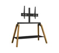 AVF Hoxton Quad FSL1120HOQLWB 1120 mm TV Stand with Bracket for 32-86" TVs - Light Wood & Black, Black,Brown