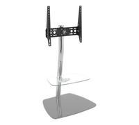 Avf Iseo 60Cm Pedestal Tv Stand, For Tvs Up To 55" - Clear/grey Glass