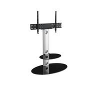 AVF Lugano Silver Oval Column TV Stand for 32 to 65 inch