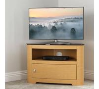 AVF Oak Curved Wood TV Stand, 800mm, for 40 Inch TVs