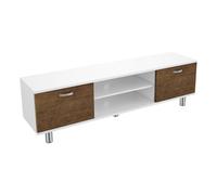 Avf Omaha 1.5M Tv Stand, For Tvs Up To 65" - Walnut And White
