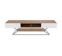 Avf Plaza 2M Tv Stand, For Tvs Up To 95" - Walnut And White