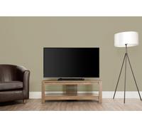 CA115GOX Calibre Plus 115cm TV Stand with Glass Shelf - Rustic Sawn Oak