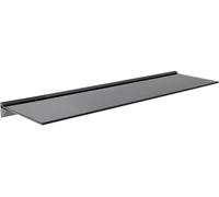 Avf Floating Black Glass Shelf 100 X 25Cm - 8mm