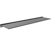 Avf Floating Black Glass Shelf 120 X 25Cm - 8mm