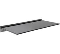 Avf Floating Black Glass Shelf 60 X 25Cm - 8mm
