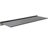 Avf Floating Black Glass Shelf 80 X 25Cm - 8mm