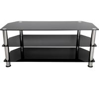 AVF SDC1140 1140 mm TV Stand for up to 55" TVs - Black & Chrome, Black