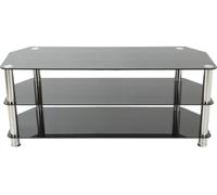 Avf SDC1250 1250 mm TV Stand for up to 60" TVs - Black & Chrome, Black,Silver/Grey