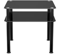 AVF SDCT6060BB Coffee Table - Black Glass