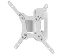 AVF Single Head TV Monitor Wall Mount 12-43" Tilt & Turn VESA Compatible, White