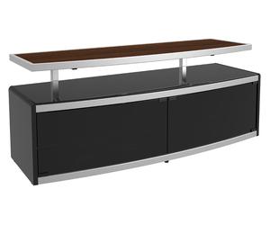 AVF Stage 1250 mm TV Stand for up to 55" TVs - Black / Walnut, Black,Brown