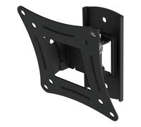 AVF TV & Monitior Mount - Tilt & Turn Black Wall Bracket for Screens up to 32" and 10kg - Universal VESA 75x75mm & 100x100mm - Fixings Provided - MRL12
