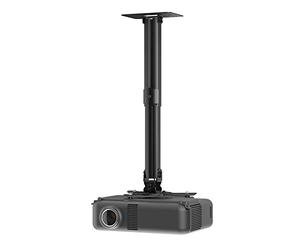 AVF Universal Ceiling Projector Mount - Premium Ceiling or Wall Bracket - Extendable - 360 Degree Swivel & Tilt - Suitable For Flat or Angled Surfaces - PP703