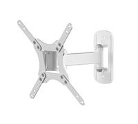 AVF White TV Wall Mount - For Screens Up to 43" and 20kg Max - Multi Potision Armed Bracket With Swivel & Tilt - MRL23W