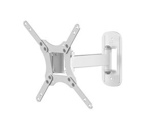 AVF White TV Wall Mount - For Screens Up to 43" and 20kg Max - Multi Potision Armed Bracket With Swivel & Tilt - MRL23W