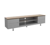 AVF Whitesands 1.9m TV Stand, For TVs Up To 85" in Grey AVF Grey