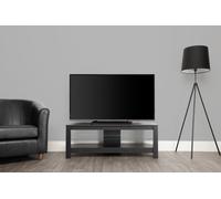 AVF Wood Effect Up to 55 Inch Glass Shelf TV Stand - Black