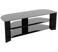 AVF Wood Effect Up To 65 Inch TV Corner Stand - Black