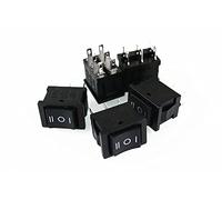 AVFORA 5PCS Ship Type Switch 6PIN ON/Off/ON Boat Rocker Switch 6A/250V 10A/125V 15 * 21mm Switches