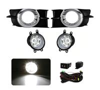 AVFORA Fog Light For Toyota For Wish 2009 2010 2011 2012 Halogen Led Fog Light Car Fog Kit Bumper Lamp Daytime Running Light DRL Daylight Fog Lights(LED Head Lamp)
