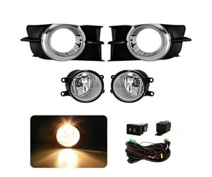 AVFORA Fog Light For Toyota For Wish 2009 2010 2011 2012 Halogen Led Fog Light Car Fog Kit Bumper Lamp Daytime Running Light DRL Daylight Fog Lights(Halogen)