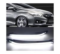 AVFORA Front Headlight 2PCS LED Daytime Running Light Yellow Turn Signal Relay Car Headlight Eyebrow Decoration For City Grace For 2015 2016 2017 2018 Assembly